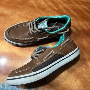 Xtratuf Salmon Sisters Leather Finatic II Deck Boat Shoes size 6